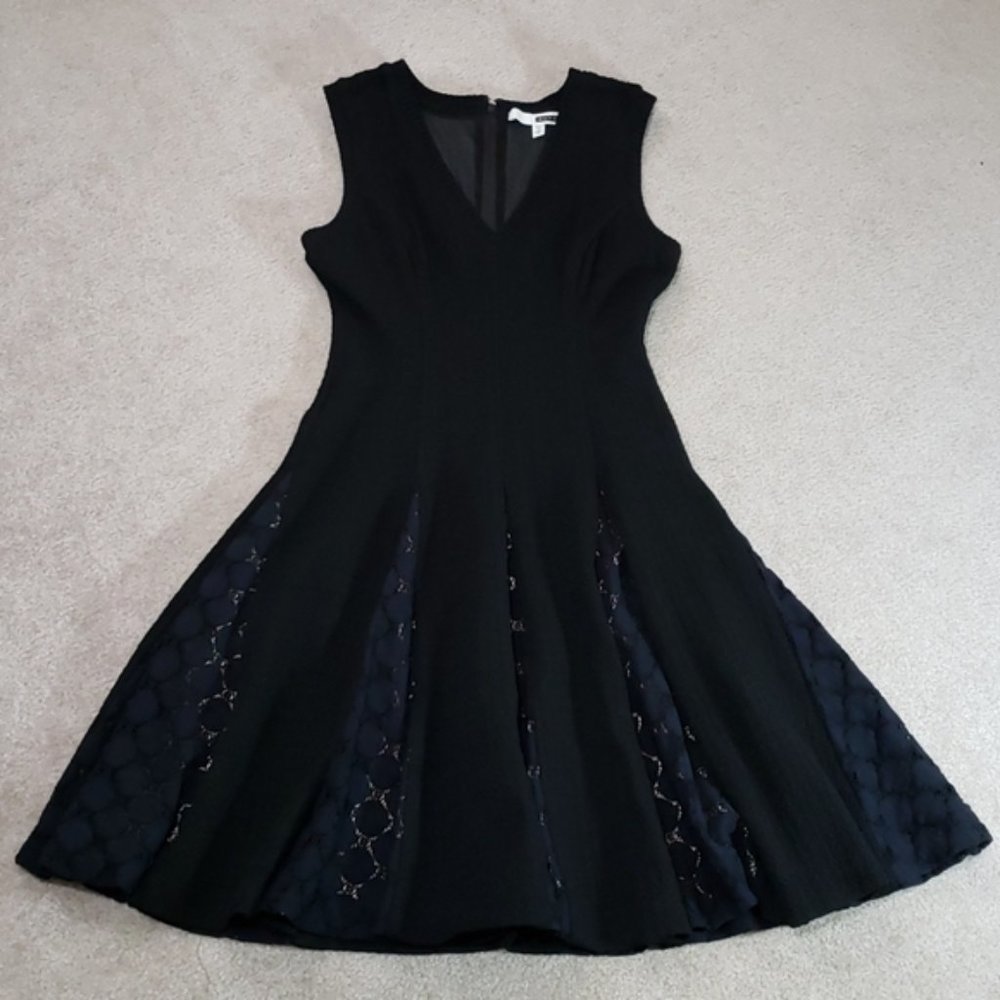 Tracy Reese A line black lace dress